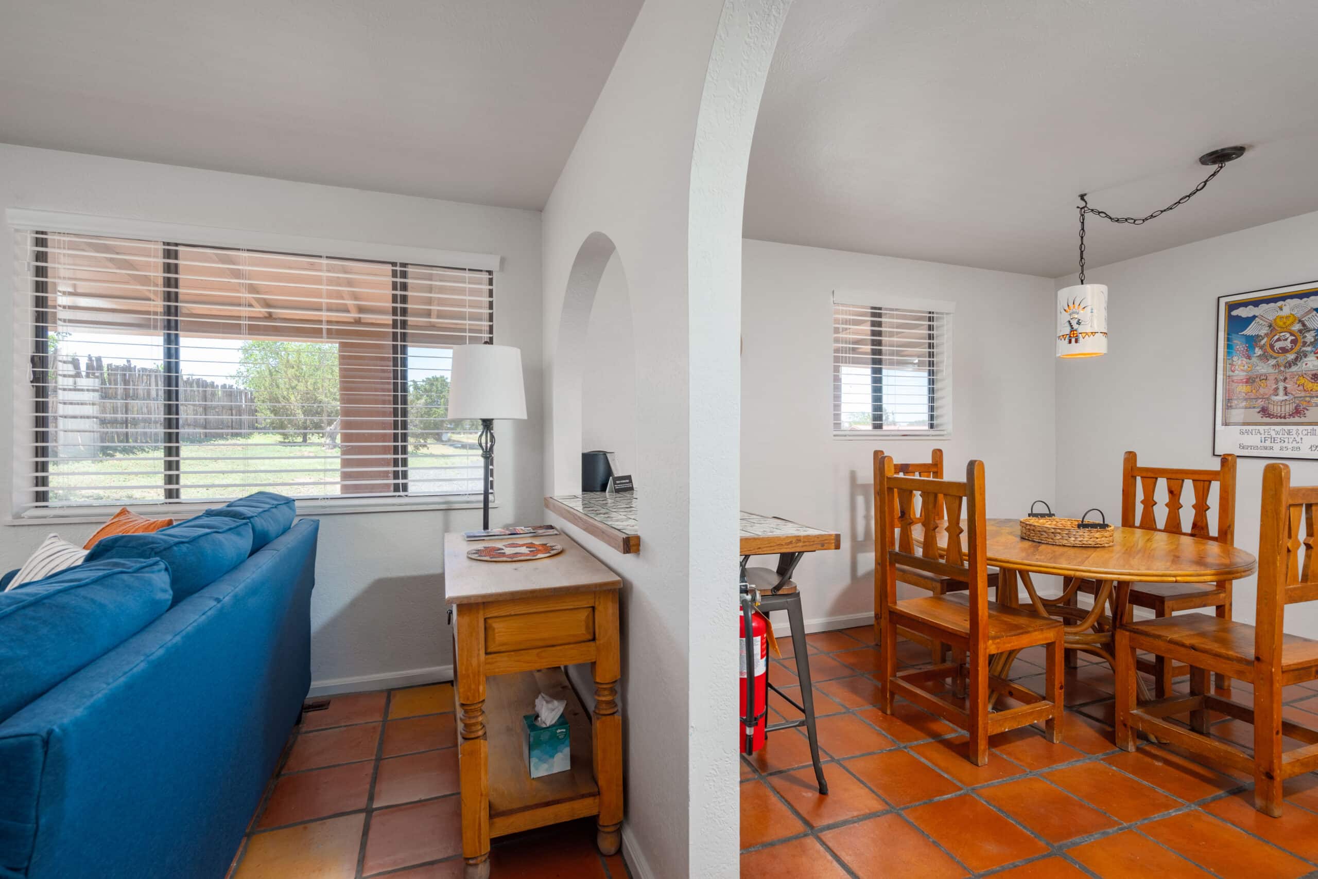 Casita living room/dining room at the Pecos Trail Inn